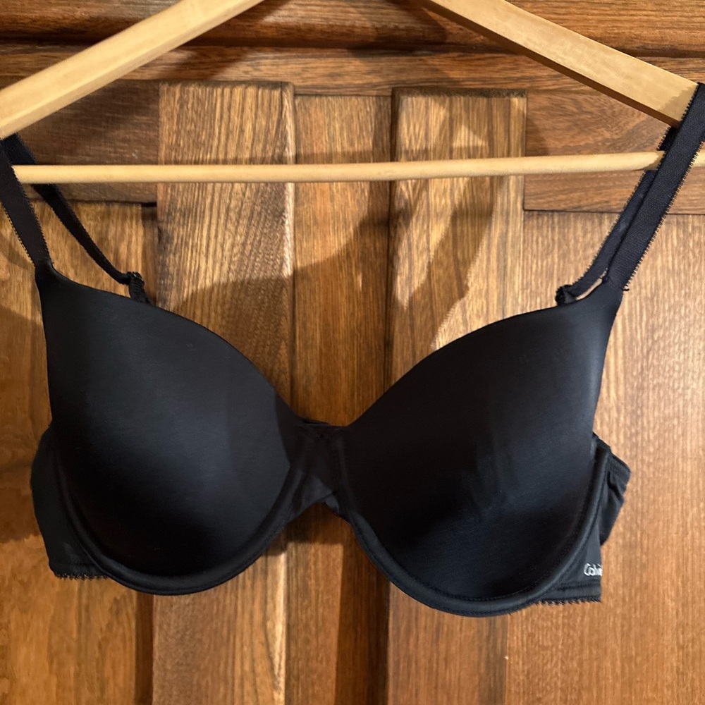 Calvin Klein Charcoal Gray Bra
